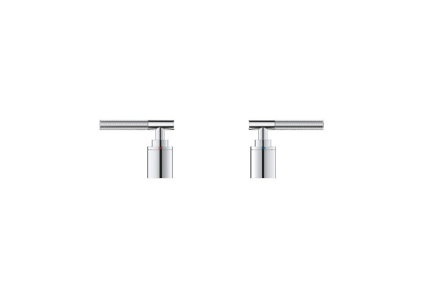 Atrio collection privée manettes rondes moletées Chromé - 48651000 - Grohe