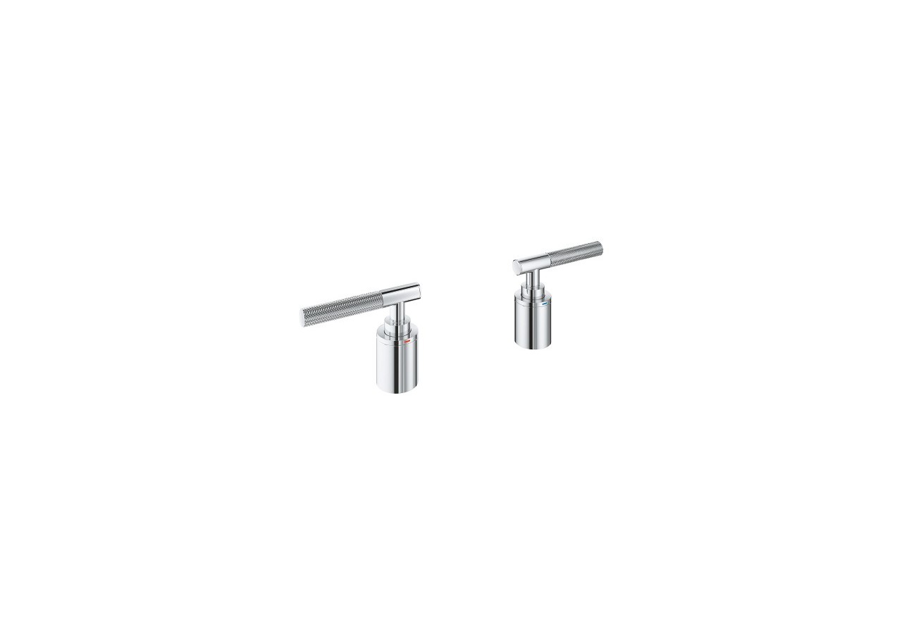 Atrio collection privée manettes rondes moletées Chromé - 48651000 - Grohe