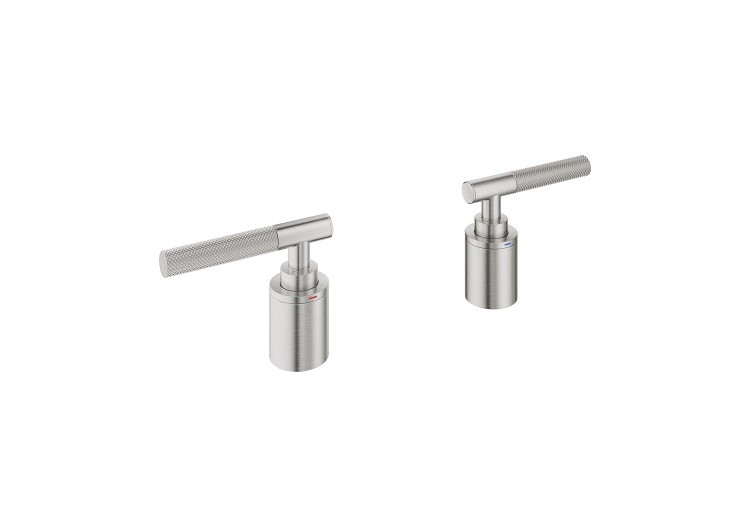 Atrio collection privée manettes rondes moletées Supersteel - 48651DC0 - Grohe 2
