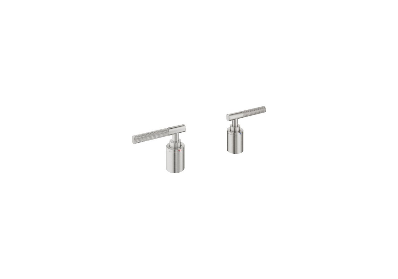 Atrio collection privée manettes rondes moletées Supersteel - 48651DC0 - Grohe