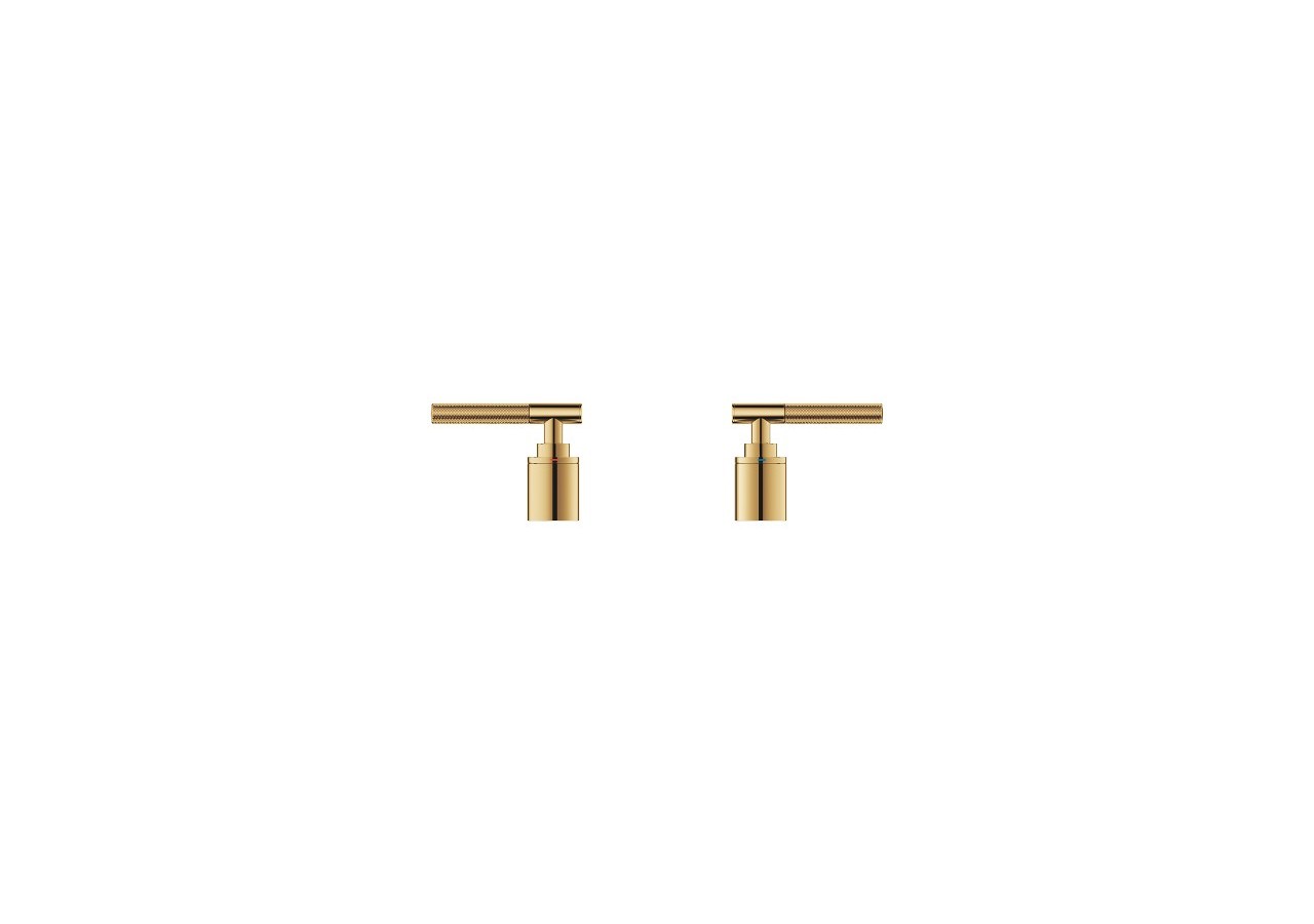 Atrio collection privée manettes rondes moletées Cool Sunrise - 48651GL0 - Grohe