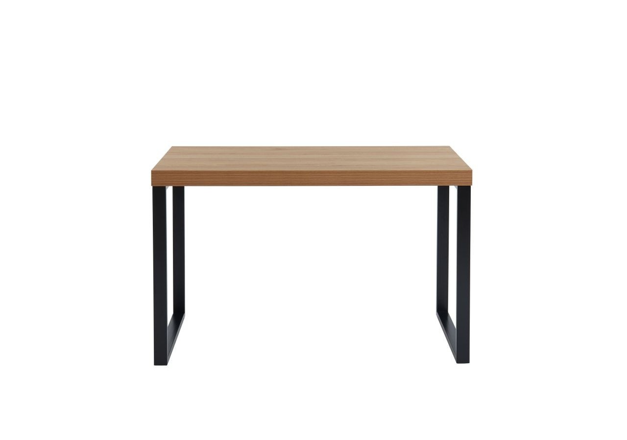 Bureau FELIX effet chêne pieds en métal noir