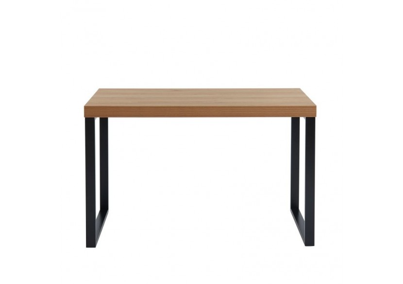 Bureau FELIX effet chêne pieds en métal noir