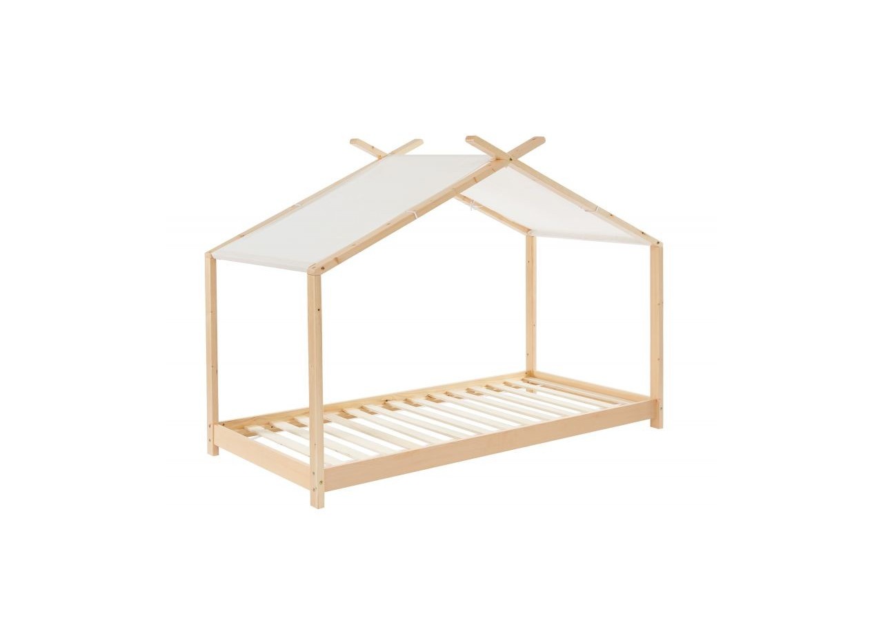 Lit tente TINY pin massif 90x190 sommier inclus