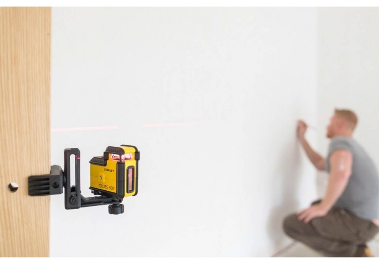 Kit Niveau Laser 360° Cross360 Rouge +Trepied - Stanley : Confort'Mat