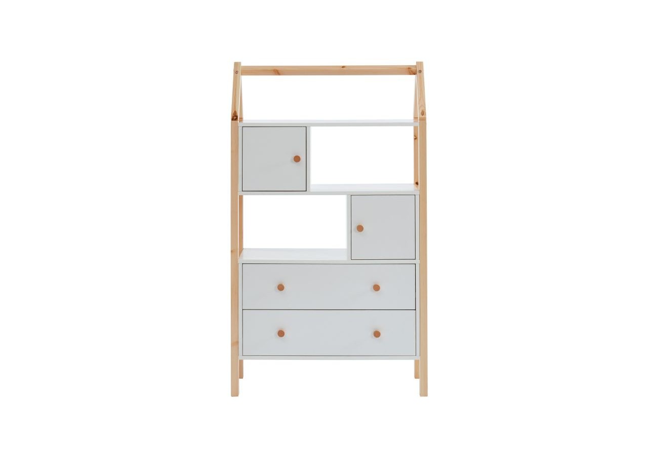 Commode TINY blanc 2 portes et 2 tiroirs 80cm