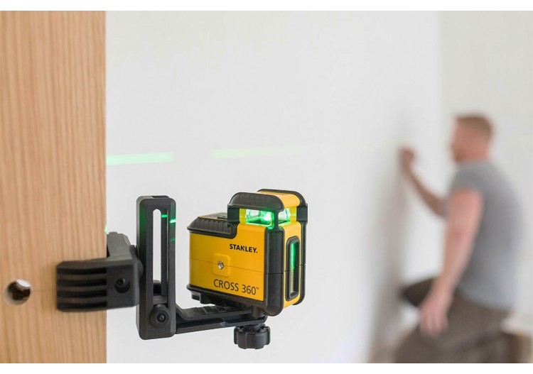 Kit Niveau Laser 360° Cross360 Vert +Trepied - Stanley : Confort'Mat
