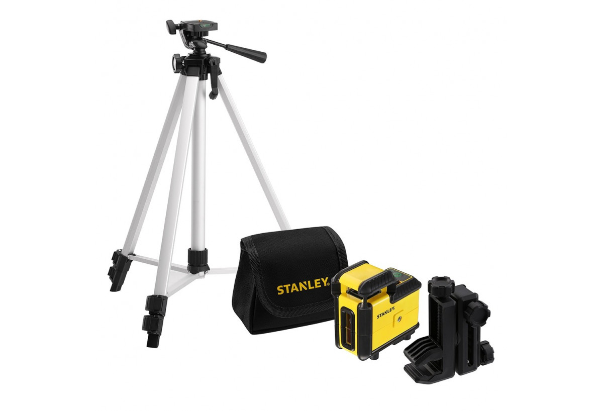 Kit Niveau Laser 360° Cross360 Vert +Trepied - Stanley : Confort'Mat