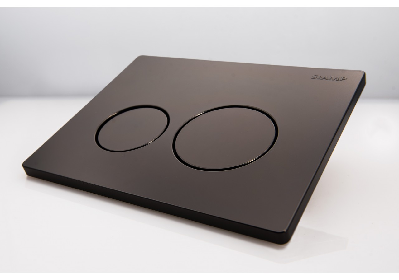 Plaque de Commande SPHERE - INGENIO - 100% Noir Mat SIAMP - 10003392 - Siamp