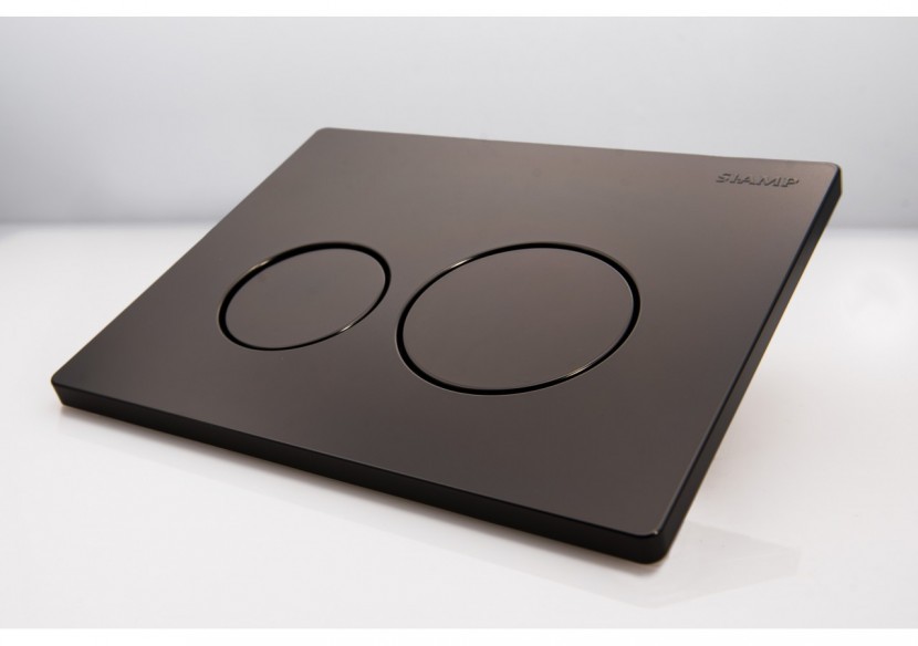 Plaque de Commande SPHERE - INGENIO - 100% Noir Mat SIAMP - 10003392 - Siamp