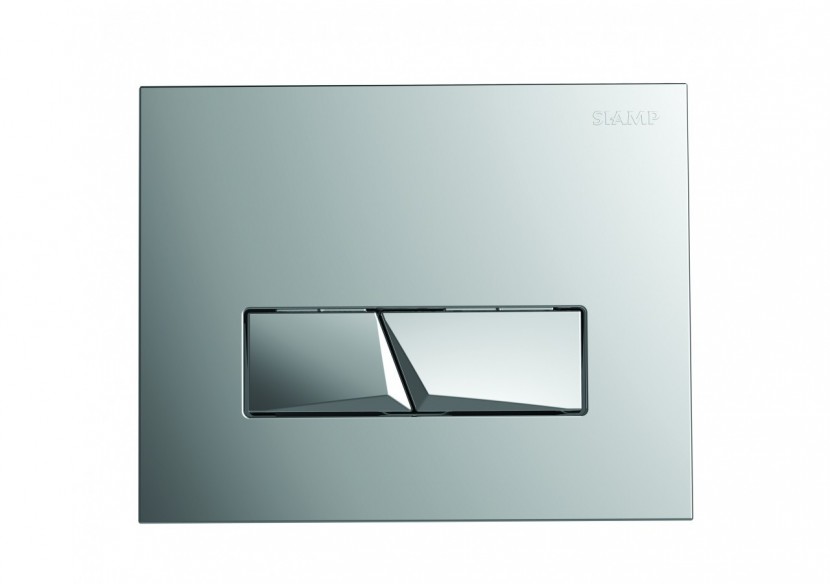 Plaque de Commande PYRAMID INGENIO 100% Chromé Brillant SIAMP - 10004405 - Siamp