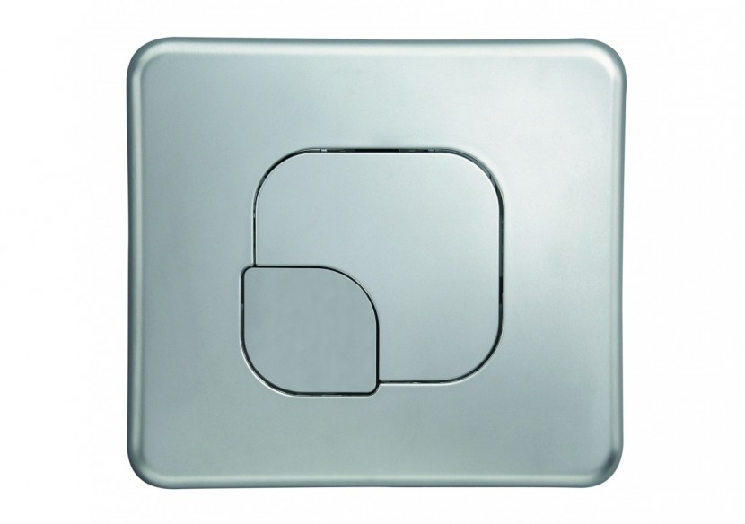 Plaque de Commande Double Volume Lemon Chromé Mat (Verso 350, Verso 1100, PMR, Intraslim) - 31181310 - Siamp