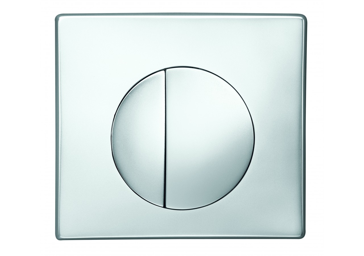 Plaque de Commande Double Volume Media Chromé Brillant (Verso 350, Verso 1100, PMR, Intraslim) - 31182010 - Siamp