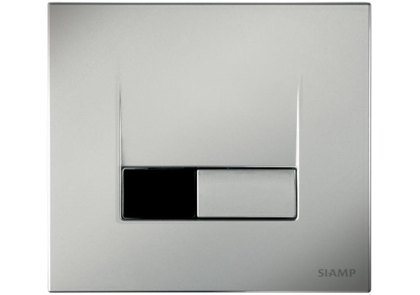 Plaque de Commande Double Volume Smart Chromé Mat (Verso 350, Verso 1100, PMR, Intraslim) - 31187210 - Siamp