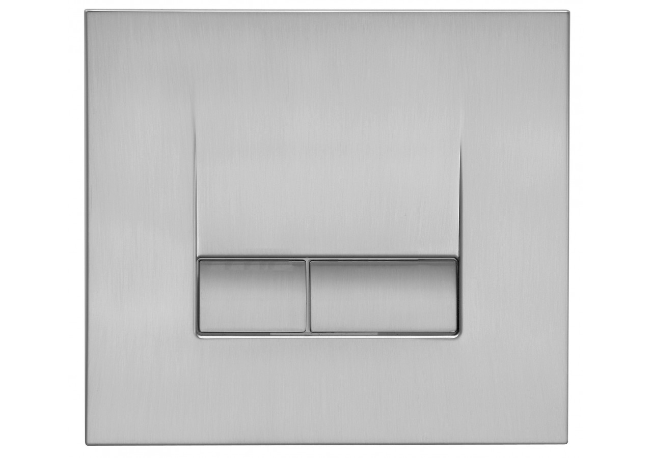 Plaque de Commande Double Volume SMART - Ingénio - 100% Brossé satiné - 31187360 - Siamp