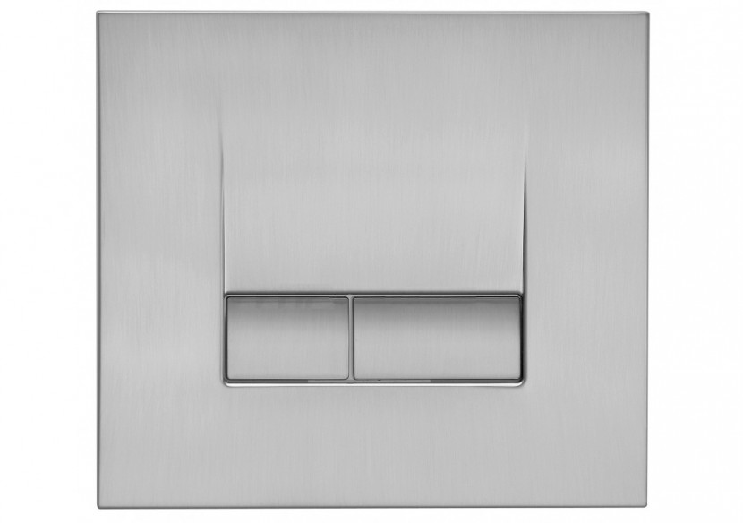 Plaque de Commande Double Volume SMART - Ingénio - 100% Brossé satiné - 31187360 - Siamp