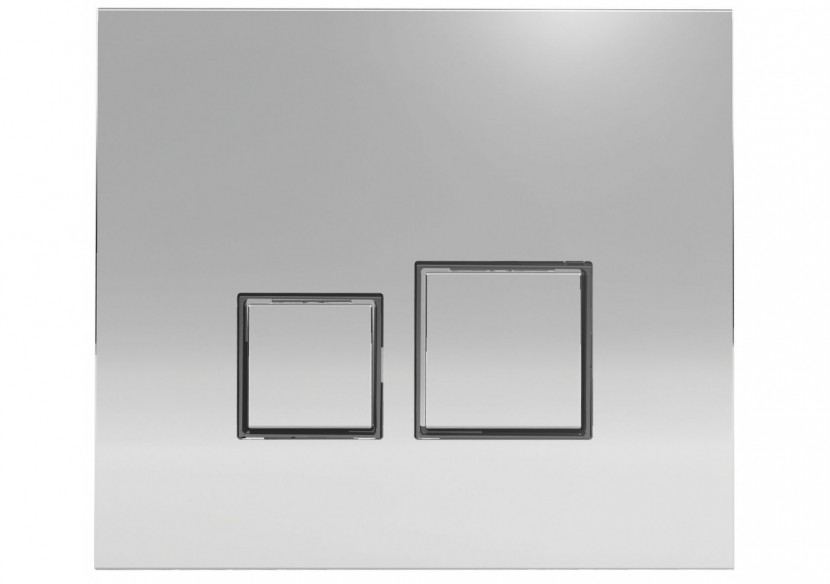 Plaque de Commande Double Volume Square Mat / Inserts Brillants (Verso 350, Verso 1100, PMR, Intraslim) - 31204210 - Siamp