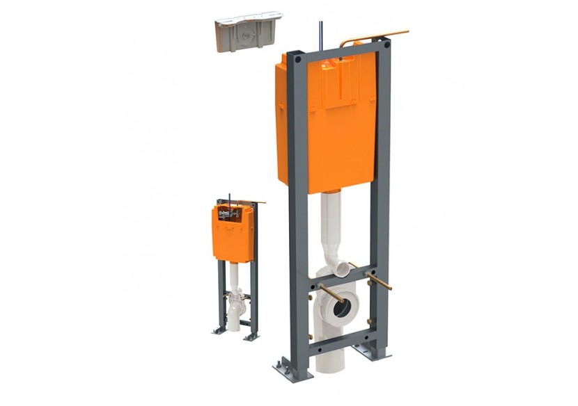 Bati-Chasse Universel VERSO350 Gaine Technique Nu Evacuation Coudée - 31227010 - Siamp