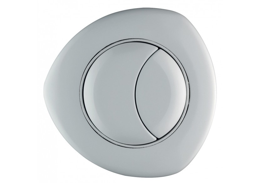 Commande Pneumatique Double Volume Encastré/Affleurant blanche - 31253110 - Siamp