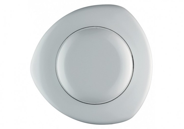 Commande Pneumatique Double Volume Encastré/Relief blanche - 31253610 - Siamp 2