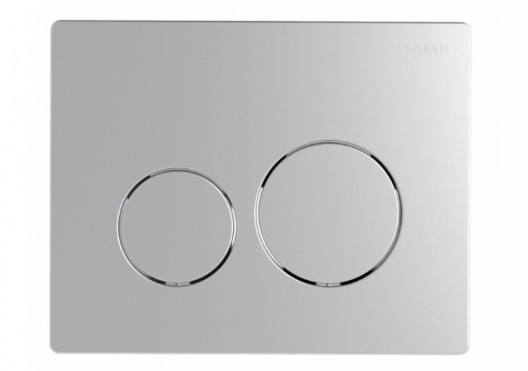 Plaque de Commande SPHÈRE - Ingénio - 100% Aspect Chromé Mat - 31261160 - Siamp