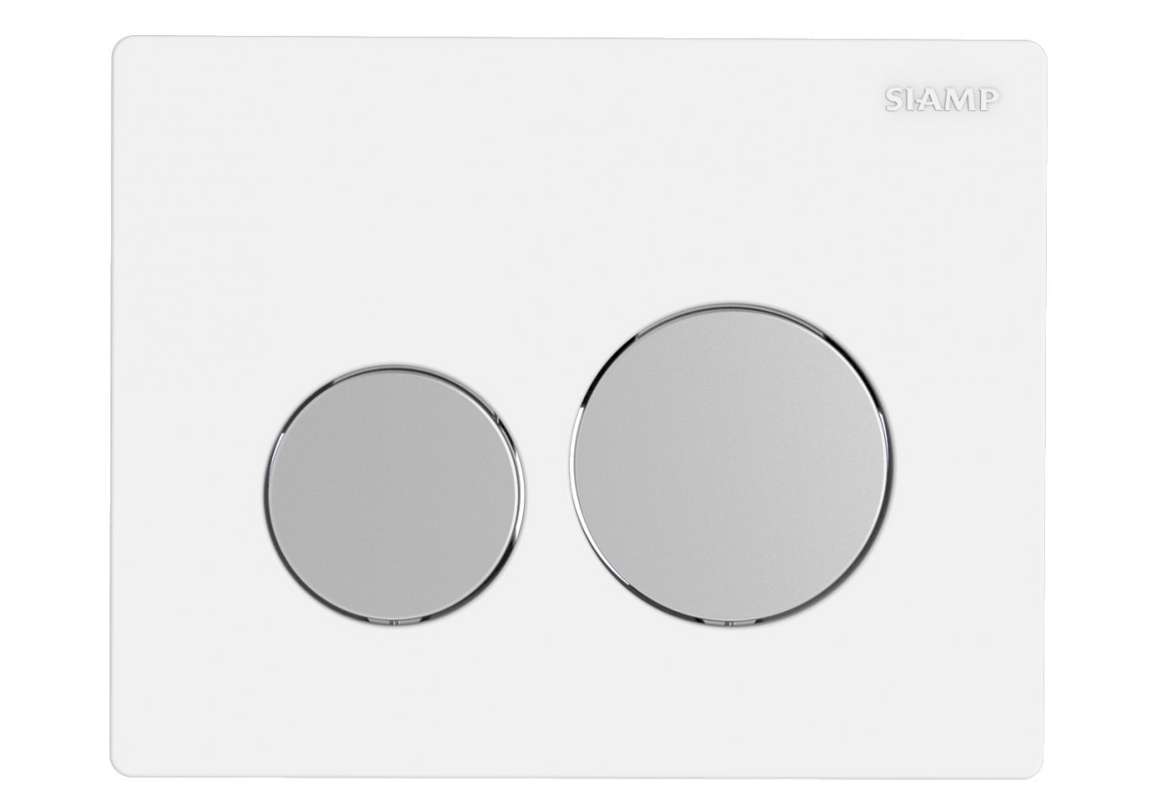 Plaque de Commande SPHÈRE - Ingénio - Blanc/Mat - 31261360 - Siamp