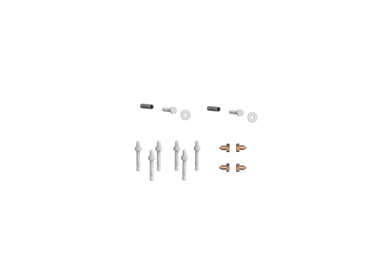 Vis d'actionnement / fixation (2+2) pour plaque de commande Ingénio - 34373207 - Siamp