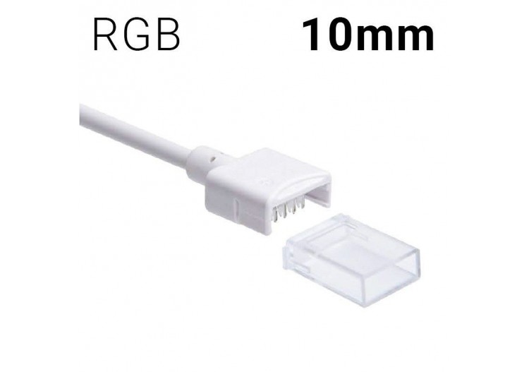 Connecteur hippo câblé ruban LED RGB PCB 10mm IP68 - SDN10XB-4W200 - Barcelona LED