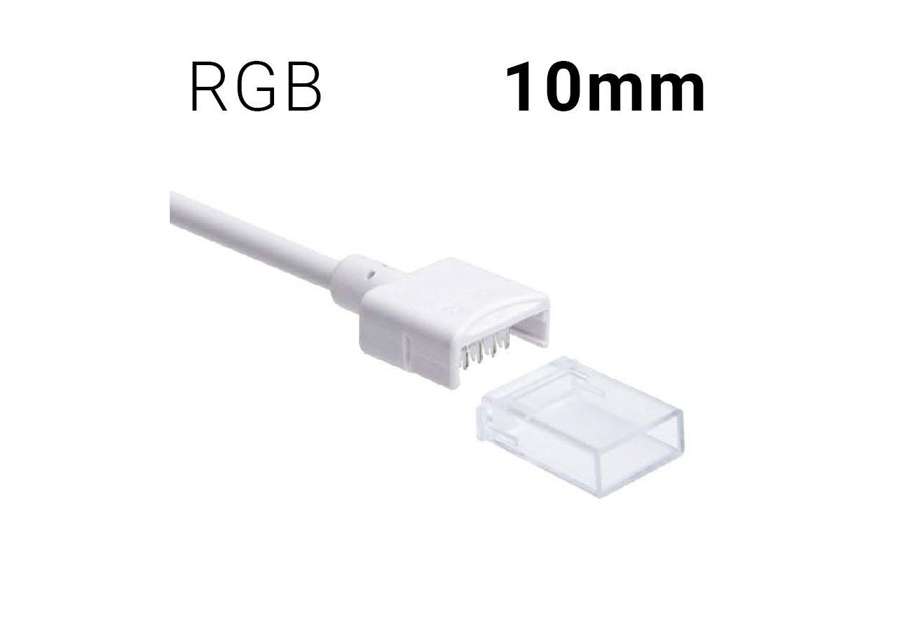 Connecteur hippo câblé ruban LED RGB PCB 10mm IP68 - SDN10XB-4W200 - Barcelona LED