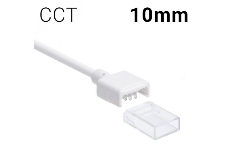 Connecteur câblé CCT ruban LED 10mm IP68 - SDN10XB-3W200 - Barcelona LED