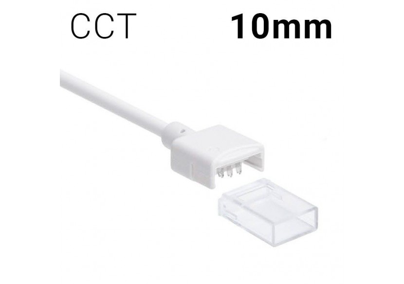 Connecteur câblé CCT ruban LED 10mm IP68 - SDN10XB-3W200 - Barcelona LED