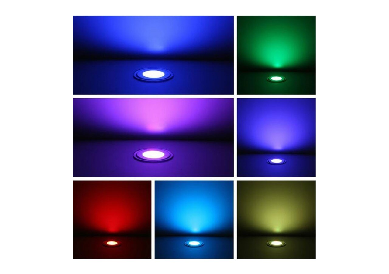 Spot LED balise encastrable RGB 0,7W 12V-DC IP67 - BA50010-RGB - Barcelona LED