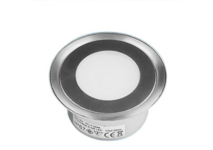 Spot LED balise encastrable RGB 0,7W 12V-DC IP67 - BA50010-RGB - Barcelona LED