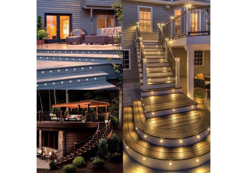 Spot LED balise encastrable RGB 0,7W 12V-DC IP67 - BA50010-RGB - Barcelona LED