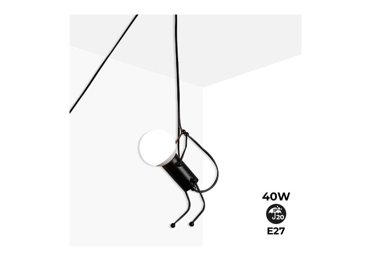 Lampe suspendue décorative avec interrupteur et prise "DOLL" - LV418-C - Barcelona LED