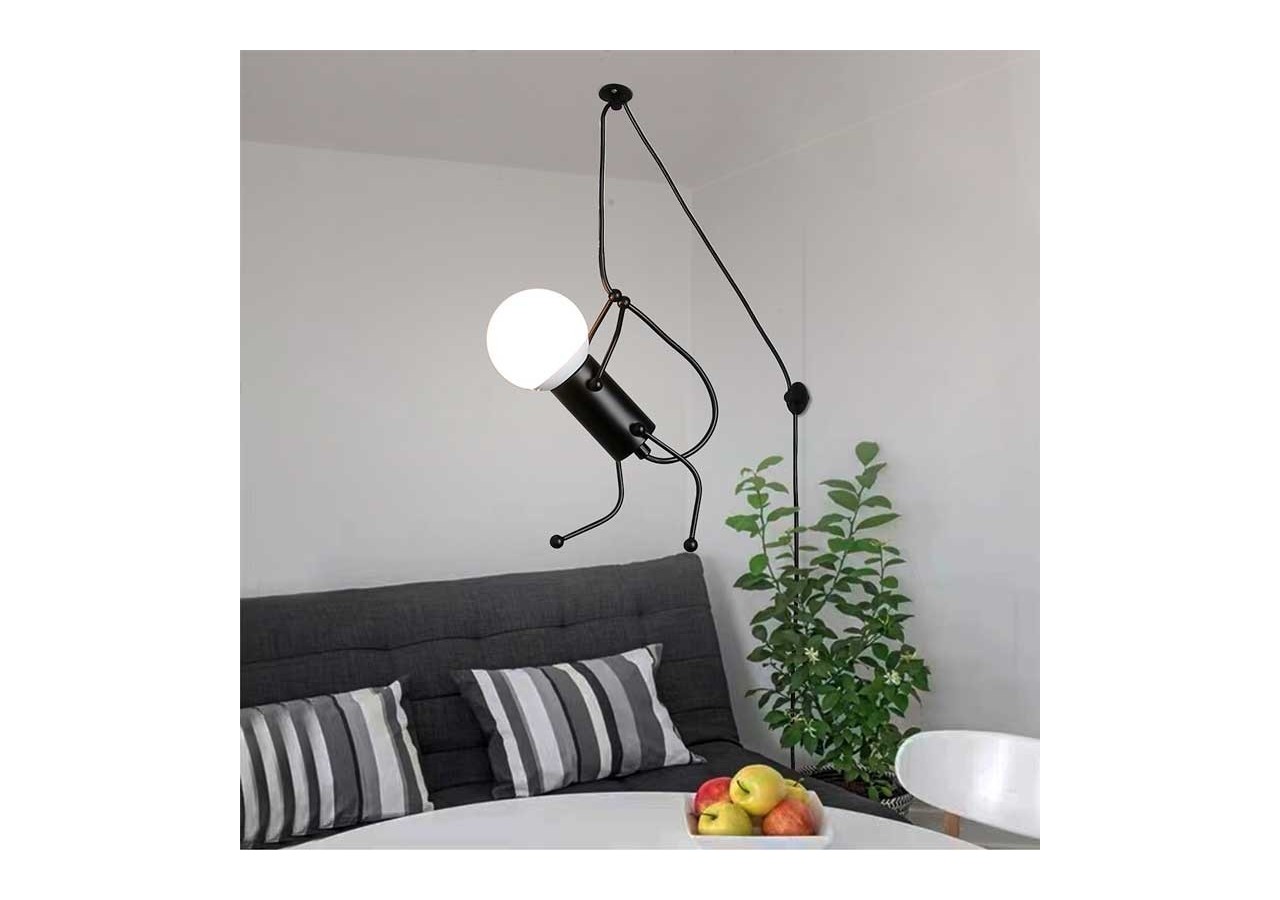 Lampe suspendue décorative avec interrupteur et prise "DOLL" - LV418-C - Barcelona LED
