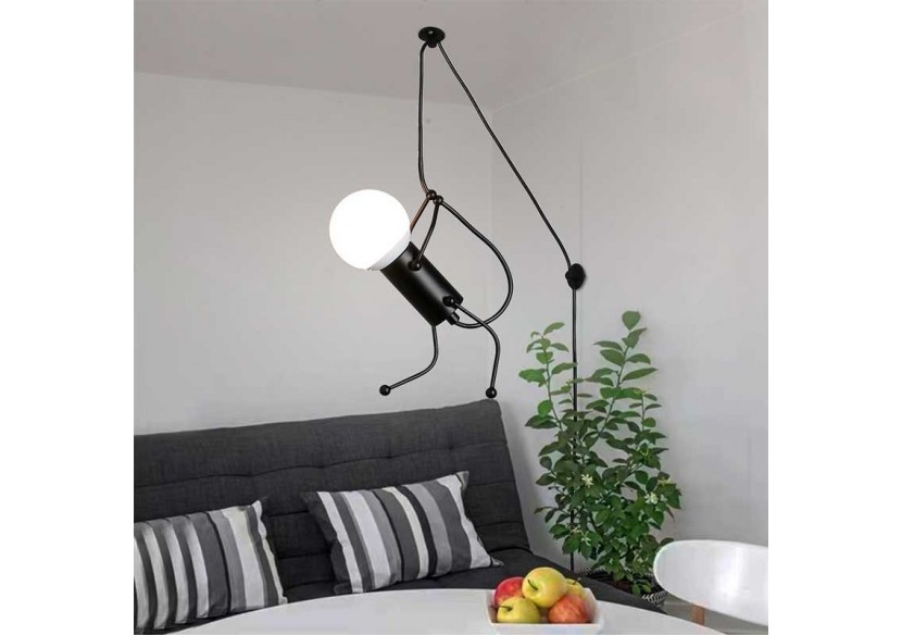 Lampe suspendue décorative avec interrupteur et prise "DOLL" - LV418-C - Barcelona LED