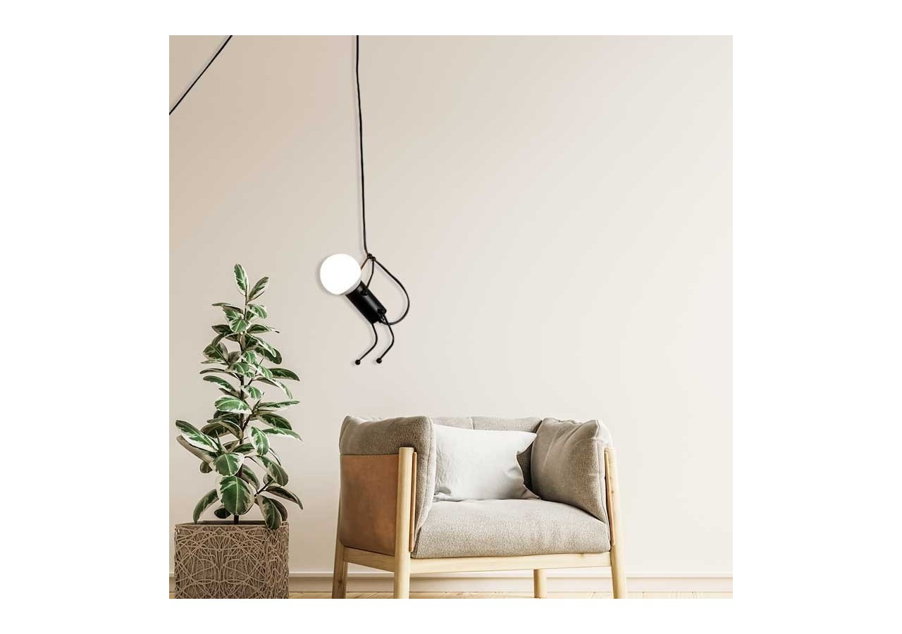 Lampe suspendue décorative avec interrupteur et prise "DOLL" - LV418-C - Barcelona LED