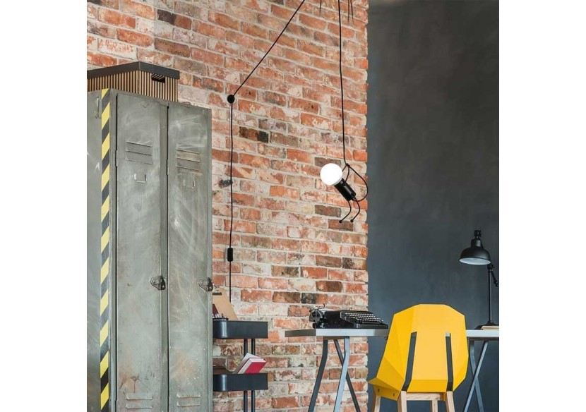 Lampe suspendue décorative avec interrupteur et prise "DOLL" - LV418-C - Barcelona LED