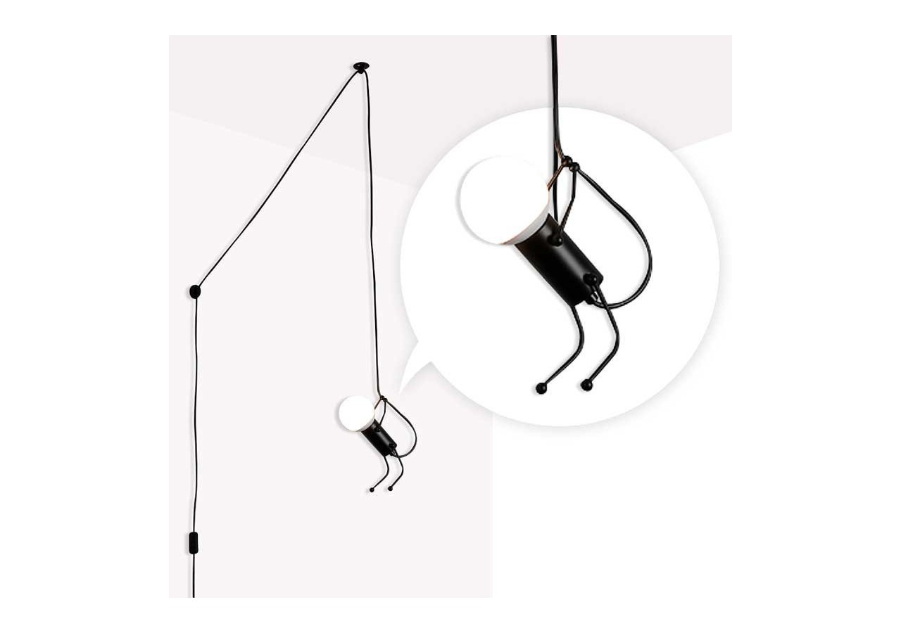 Lampe suspendue décorative avec interrupteur et prise "DOLL" - LV418-C - Barcelona LED