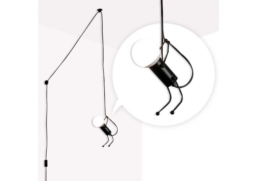Lampe suspendue décorative avec interrupteur et prise "DOLL" - LV418-C - Barcelona LED