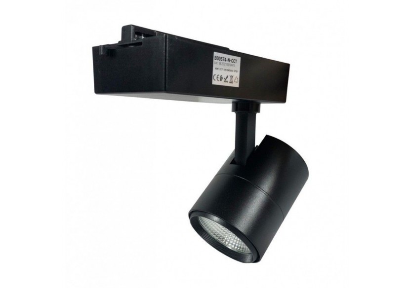 Projecteur LED sur rail monophasé CCT 40W - Driver PHILIPS - 3600lm - B00574-N-CCT - Barcelona LED