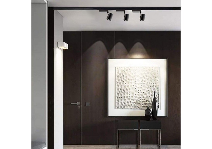 Projecteur LED sur rail monophasé CCT 40W - Driver PHILIPS - 3600lm - B00574-N-CCT - Barcelona LED