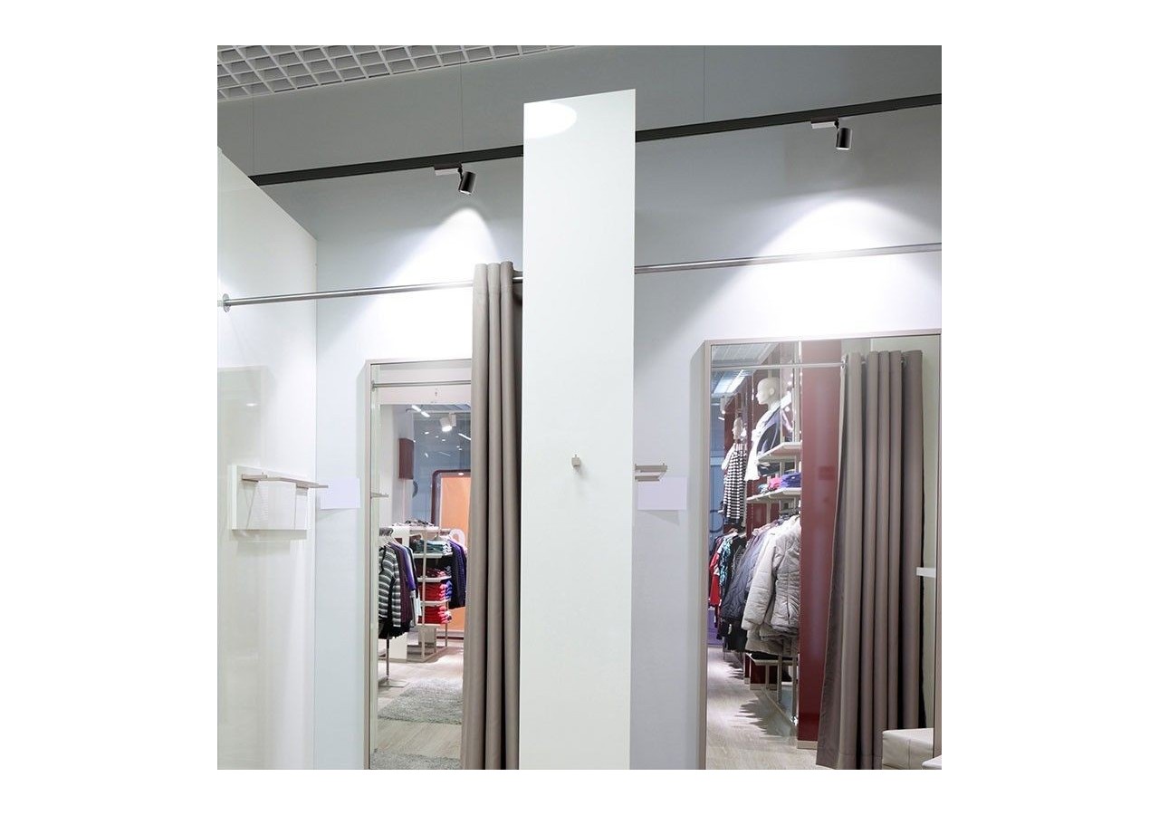 Projecteur LED sur rail monophasé CCT 40W - Driver PHILIPS - 3600lm - B00574-N-CCT - Barcelona LED