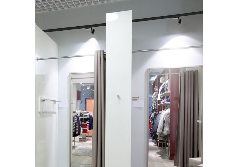 Projecteur LED sur rail monophasé CCT 40W - Driver PHILIPS - 3600lm - B00574-N-CCT - Barcelona LED