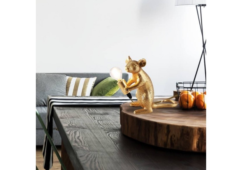 Lampe à poser design souris en résine "Stuart" - L4034-D - Barcelona LED
