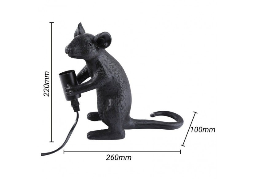 Lampe à poser design souris en résine "Stuart" - L4034-D - Barcelona LED