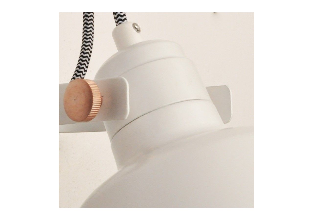 Applique murale intérieur "KUKKA" avec prise et interrupteur - LN4003-EU-B - Barcelona LED