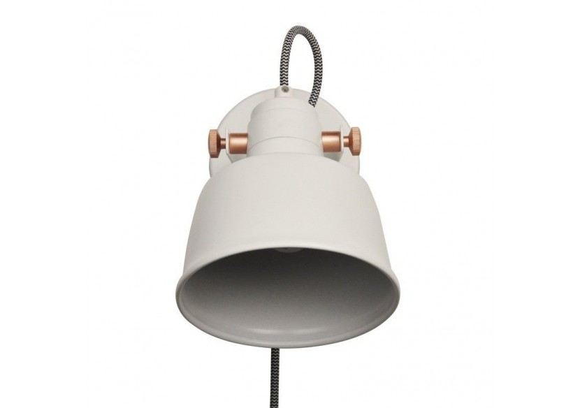 Applique murale intérieur "KUKKA" avec prise et interrupteur - LN4003-EU-B - Barcelona LED