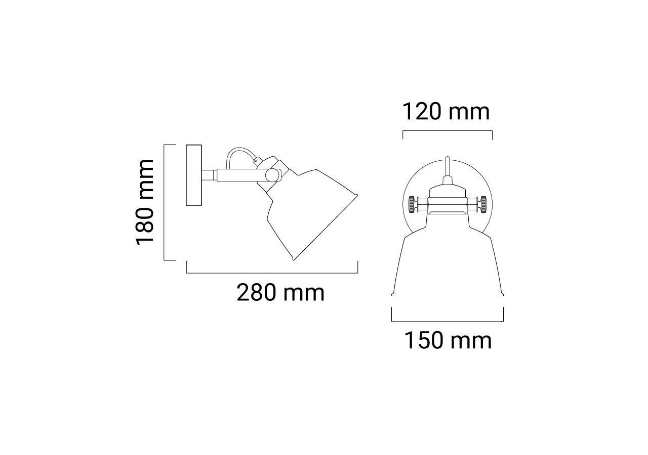 Applique murale intérieur "KUKKA" avec prise et interrupteur - LN4003-EU-B - Barcelona LED